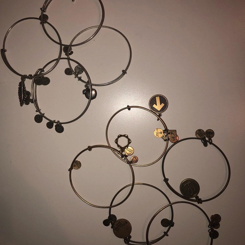 Set of Alex and Ani bracelets